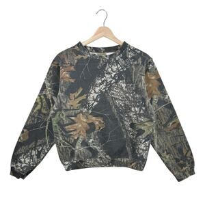 Vintage Mossy Oak Camouflage Pullover Sweatshirt XL